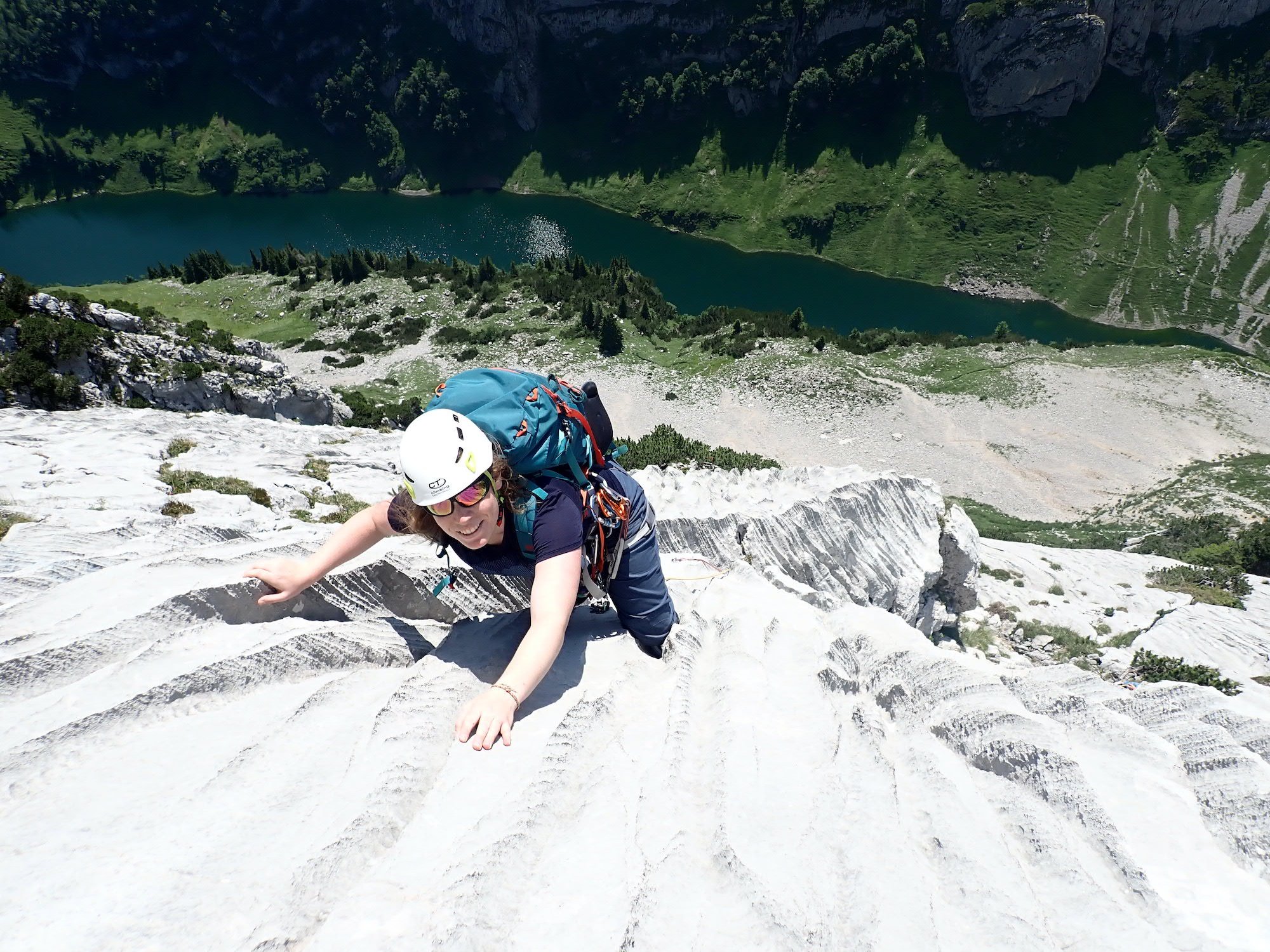 Schöne Wasserrillen im Alpstein.