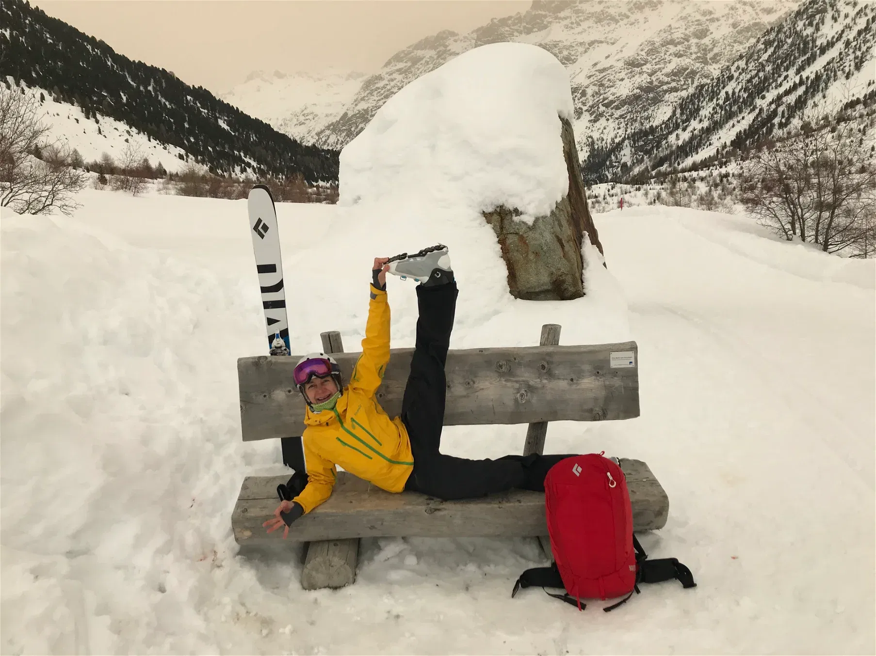 Skitouren und Yoga