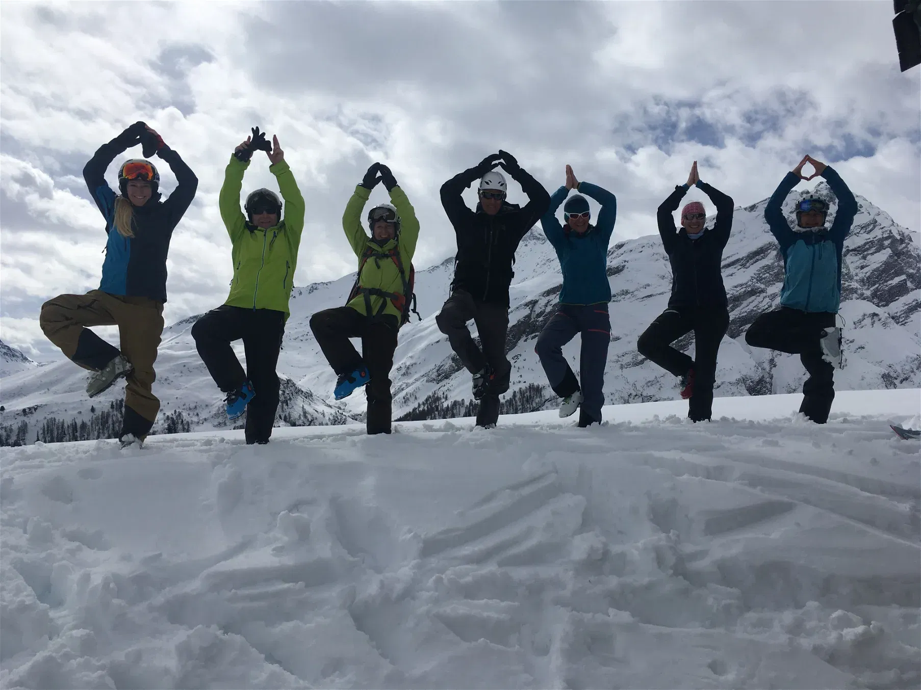 Skitouren und Yoga