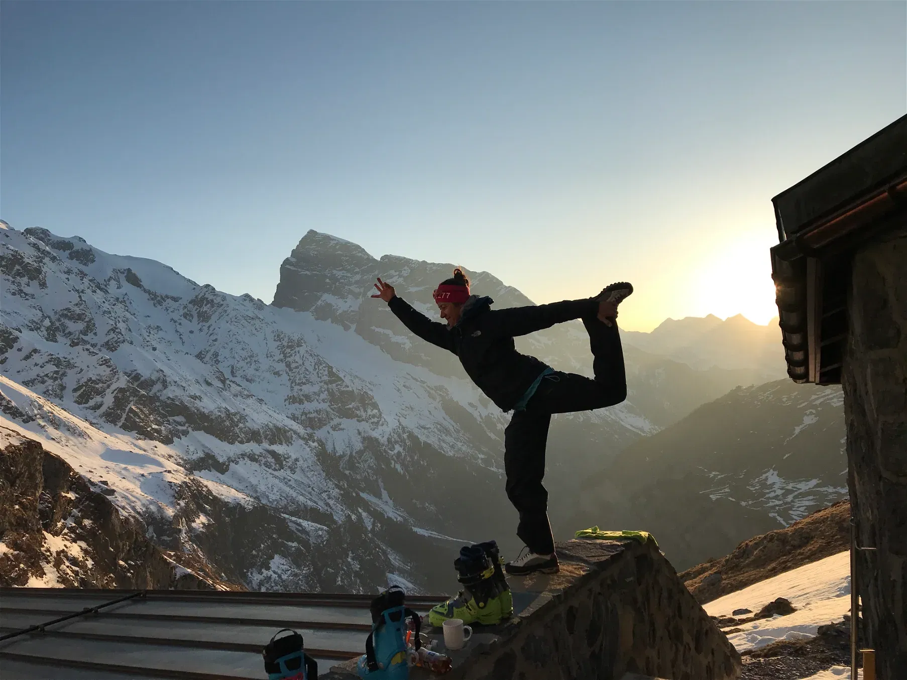 Skitouren und Yoga